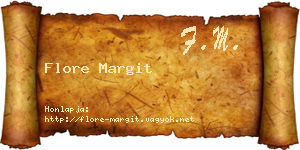 Flore Margit névjegykártya